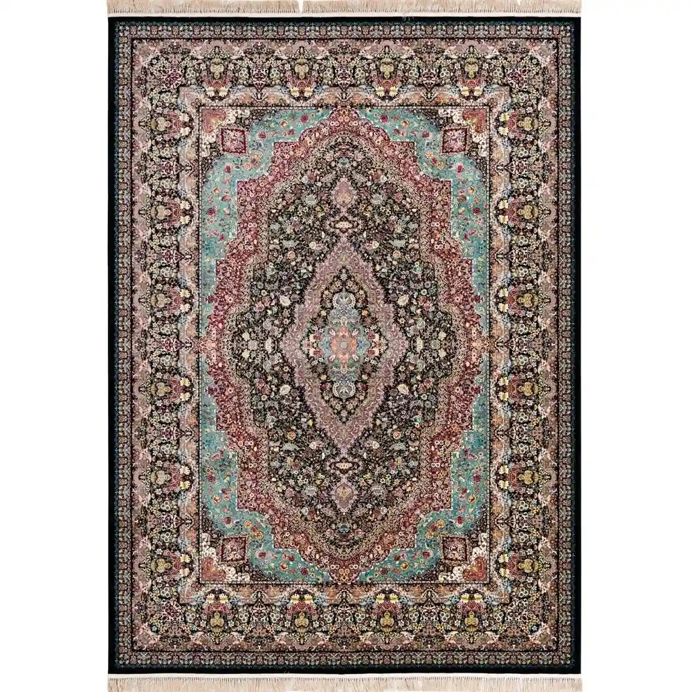 خرید فرش ماشینی 10lu0550 سرمه ای 1200 شانه